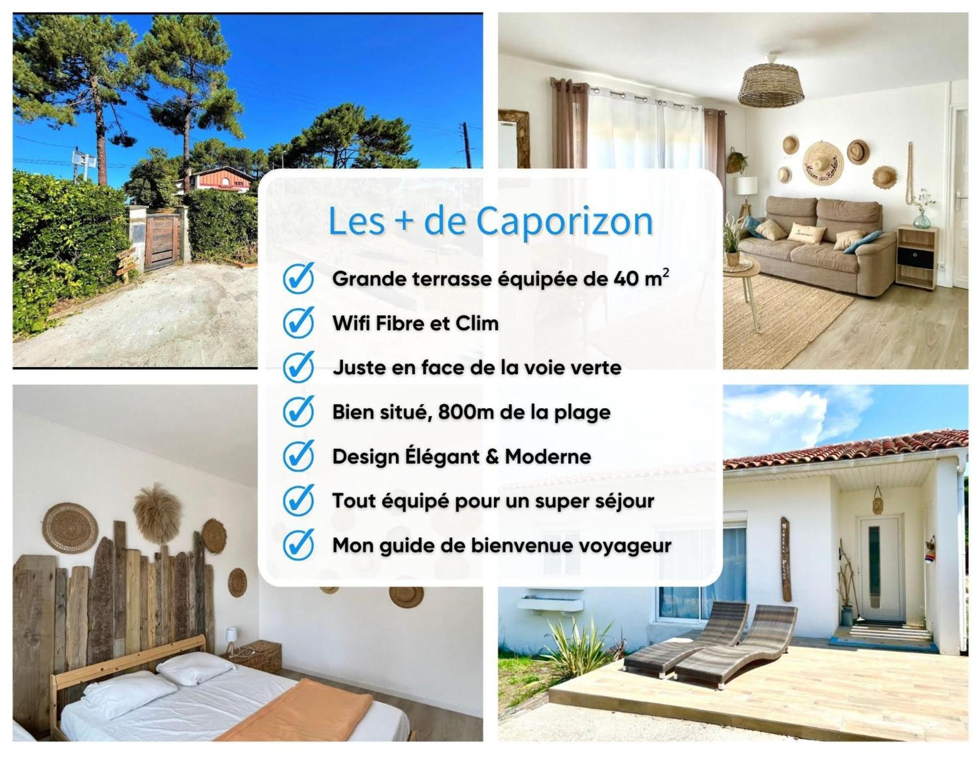 Caporizon-Villa Courant-Terrasse-Proche Plage Mimizan-Plage Exterior foto